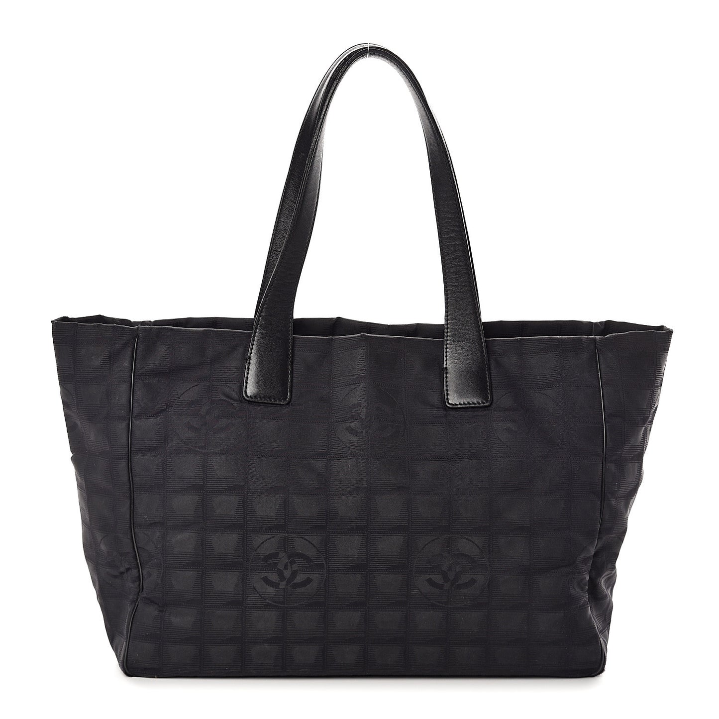 Nylon Large Travel Tote Black
