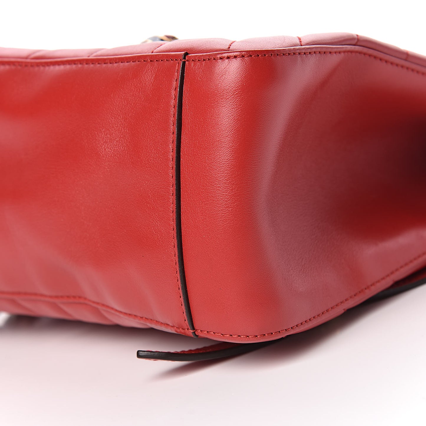 Calfskin Bamboo Trapuntata Queen Margaret Backpack Hibiscus Red
