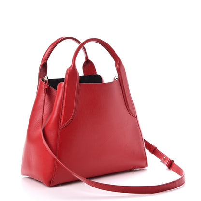 Lanvin Smooth Calfskin Mini Trapeze Red 3 of 8