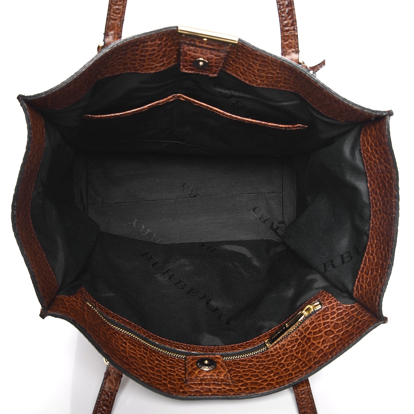 Heritage Grain Medium Woodbury Tote Brown