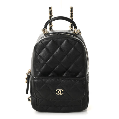 Chanel Caviar Quilted CC Mini Classic Backpack Black 1 of 11