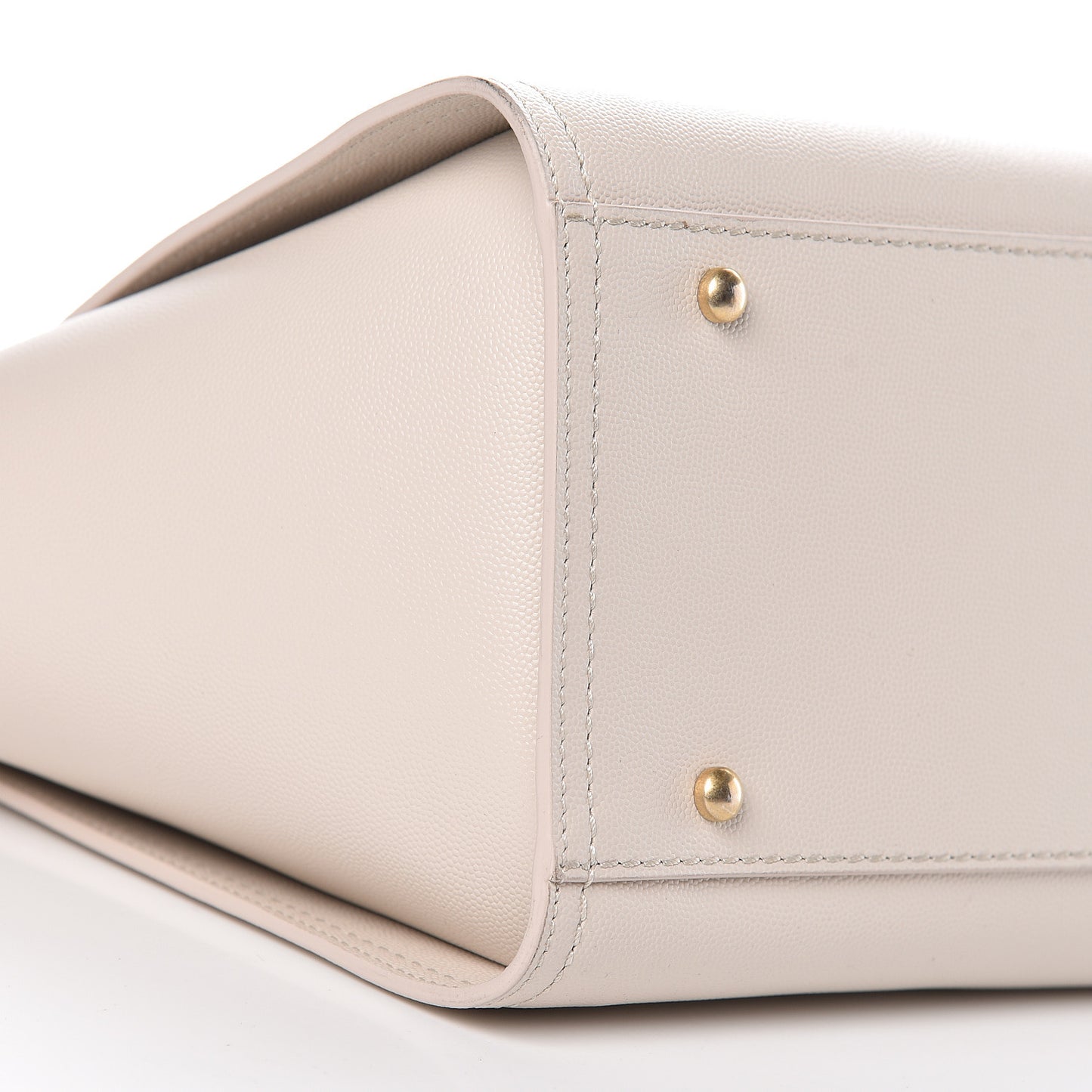 Caviar Small Studded Deauville Tote Ivory