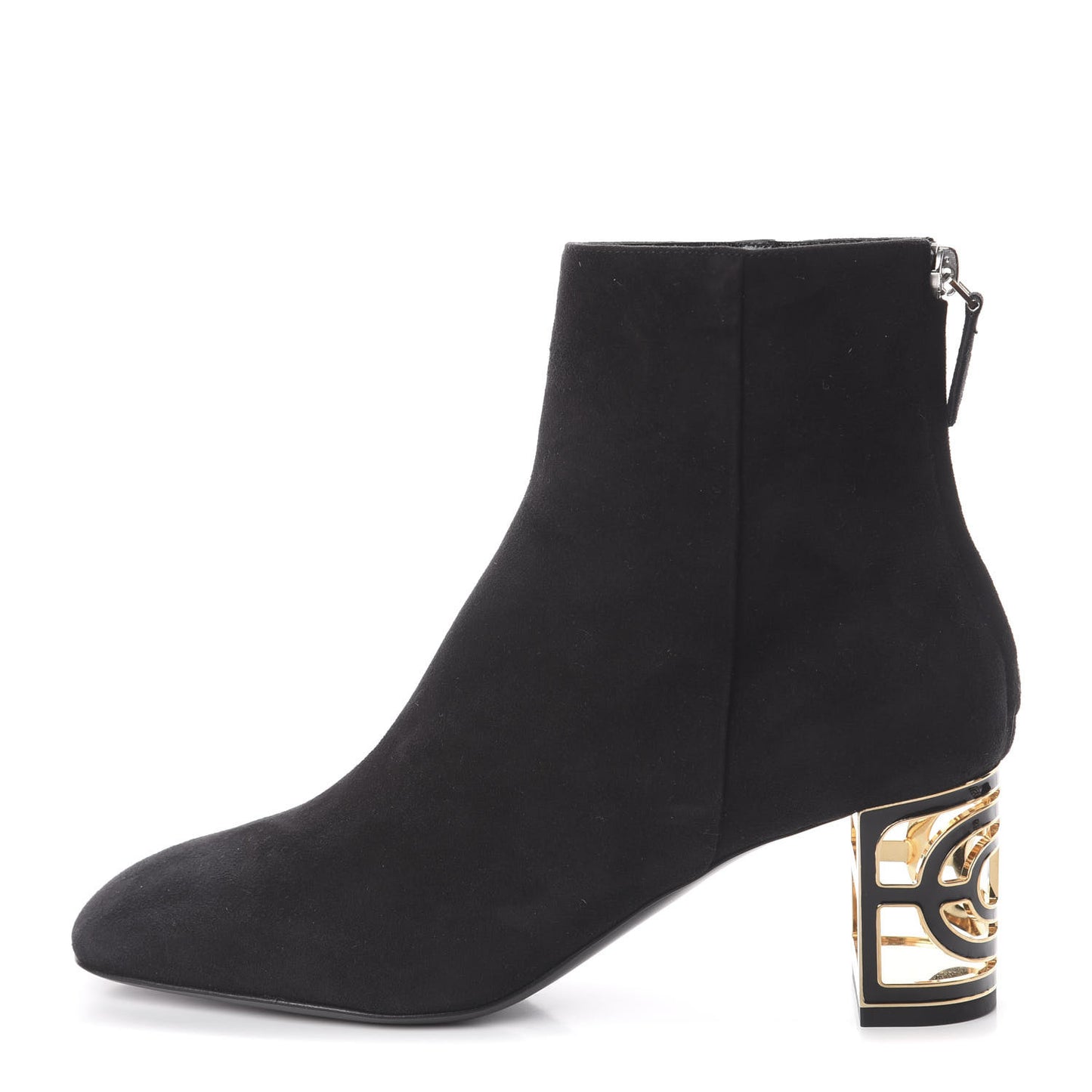 Suede Goatskin Womens Absolute Ankle Boots 37 Black
