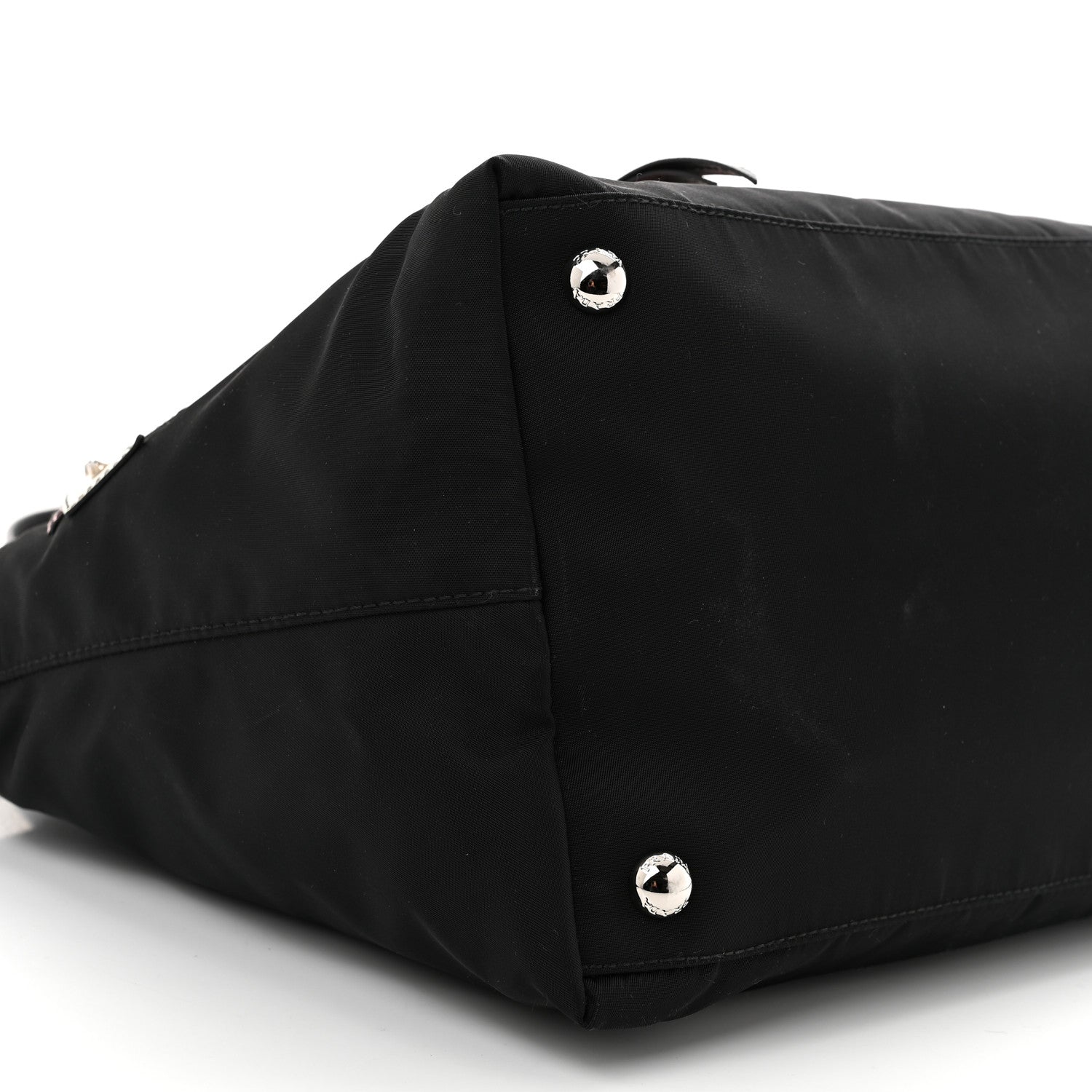 Prada Nylon Tessuto Saffiano Robot Tote Bag Black Petal 9 of 10