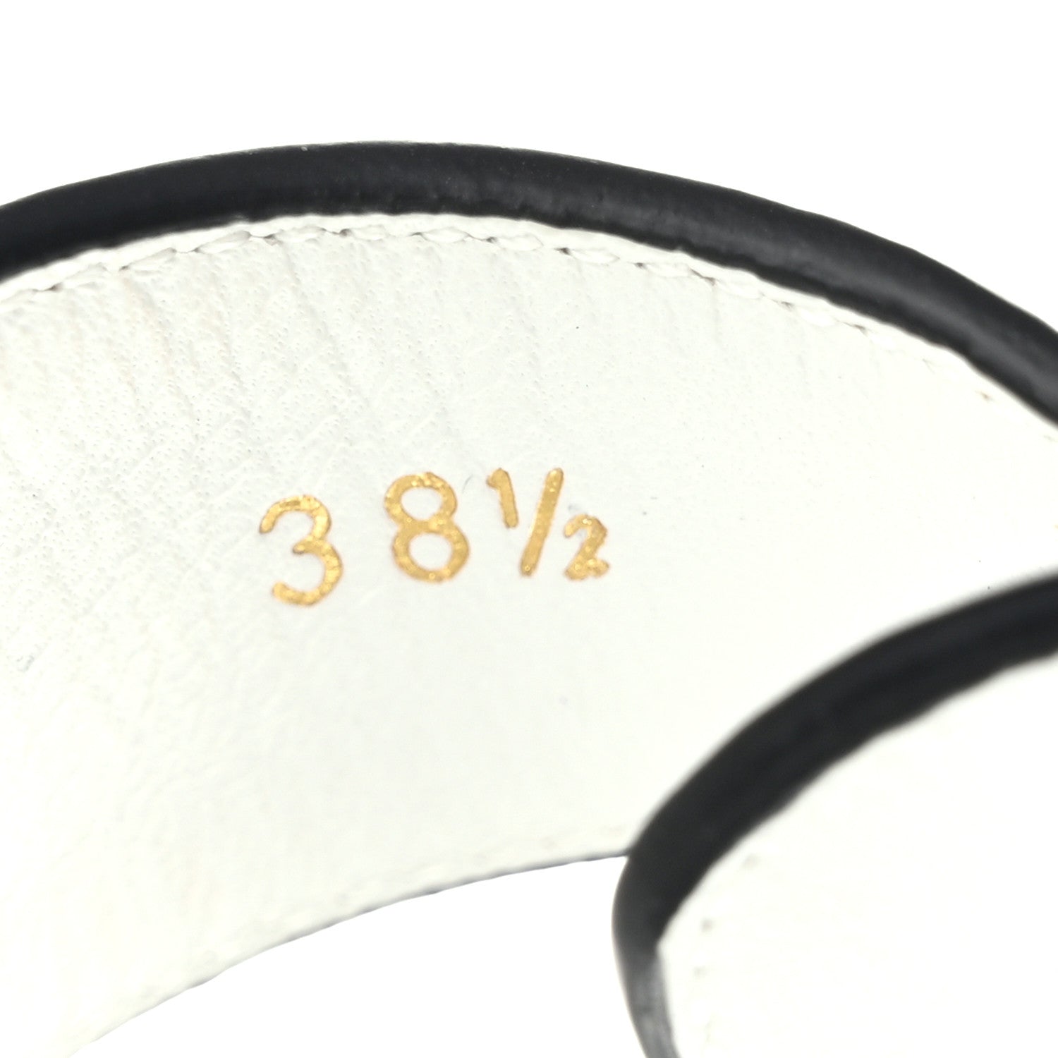 Prada Natural Calfskin Double Buckle 20mm Sandals 38.5 White 9 of 11