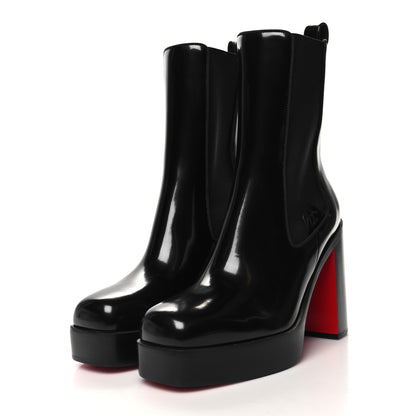 Christian Louboutin Calfskin Abrasivato Chelsea Stage 110 Boots 41 Black 3 of 7