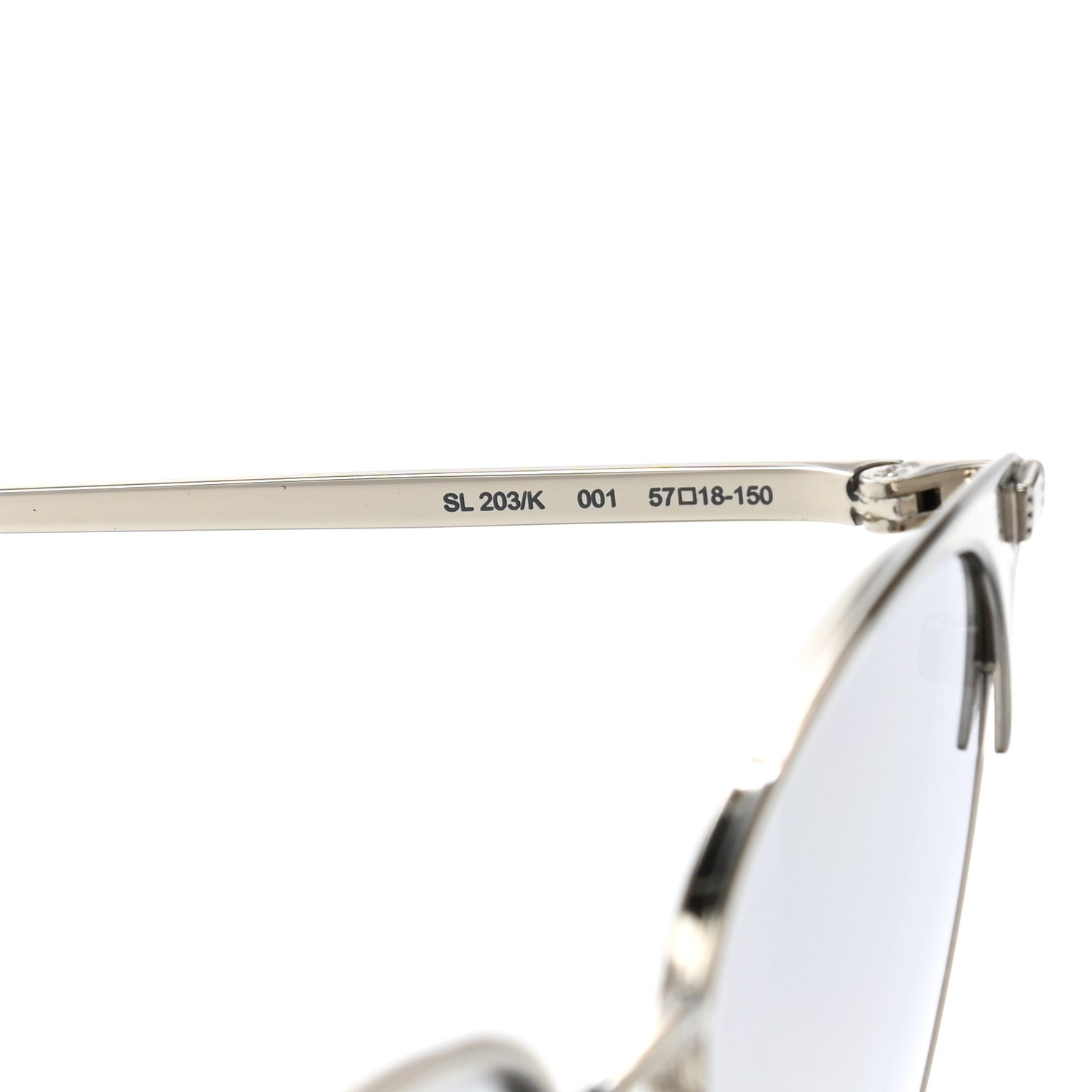 Saint Laurent SL 203/K Sunglasses Silver 7 of 8