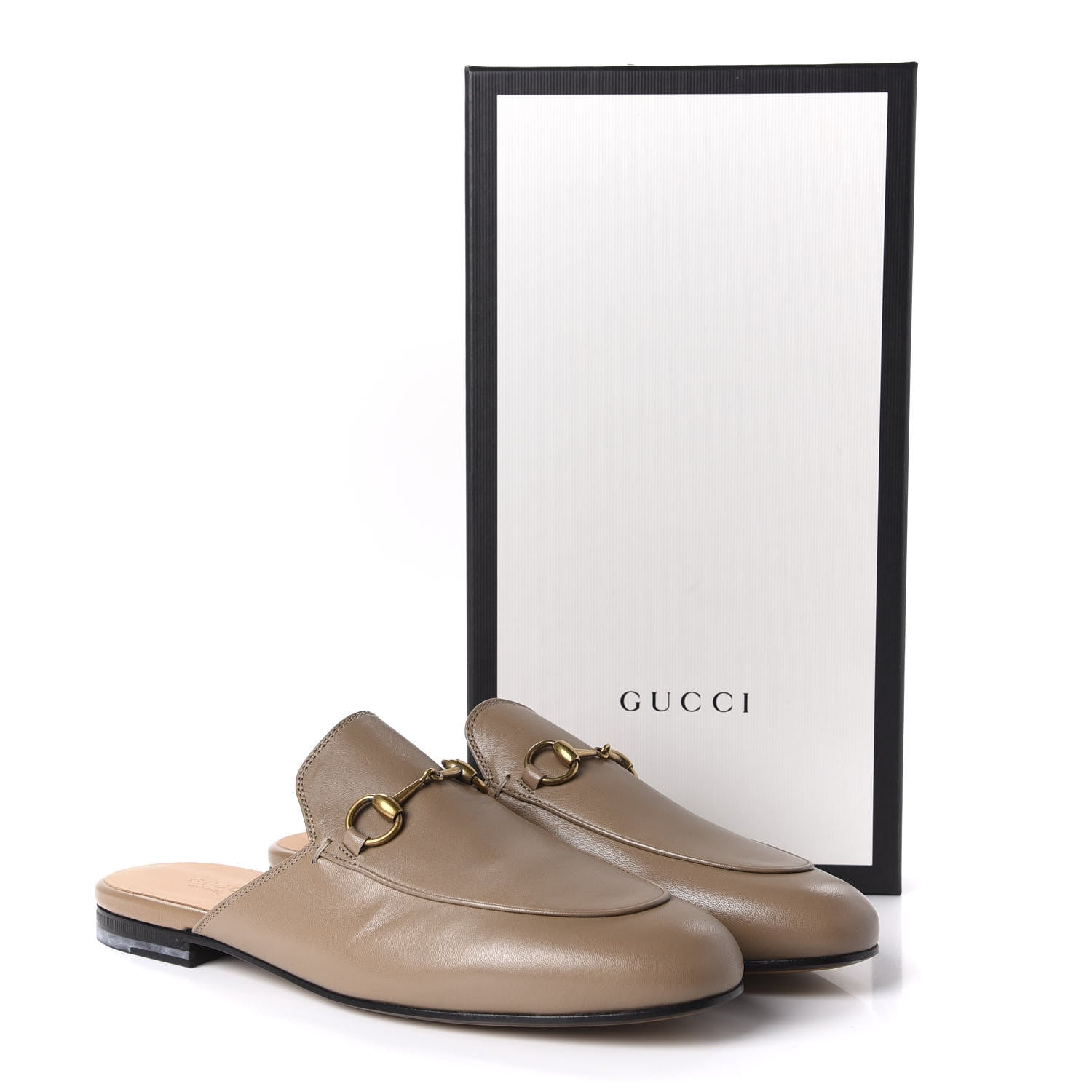 Gucci Malaga Kid Womens Princetown Slippers 38.5 Mud 10 of 10