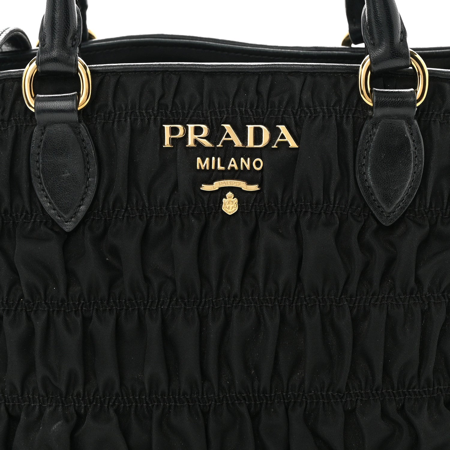 Prada Tessuto Nylon Gaufre Small Tote Black 9 of 16