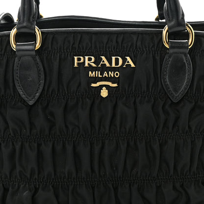 Prada Tessuto Nylon Gaufre Small Tote Black 9 of 16
