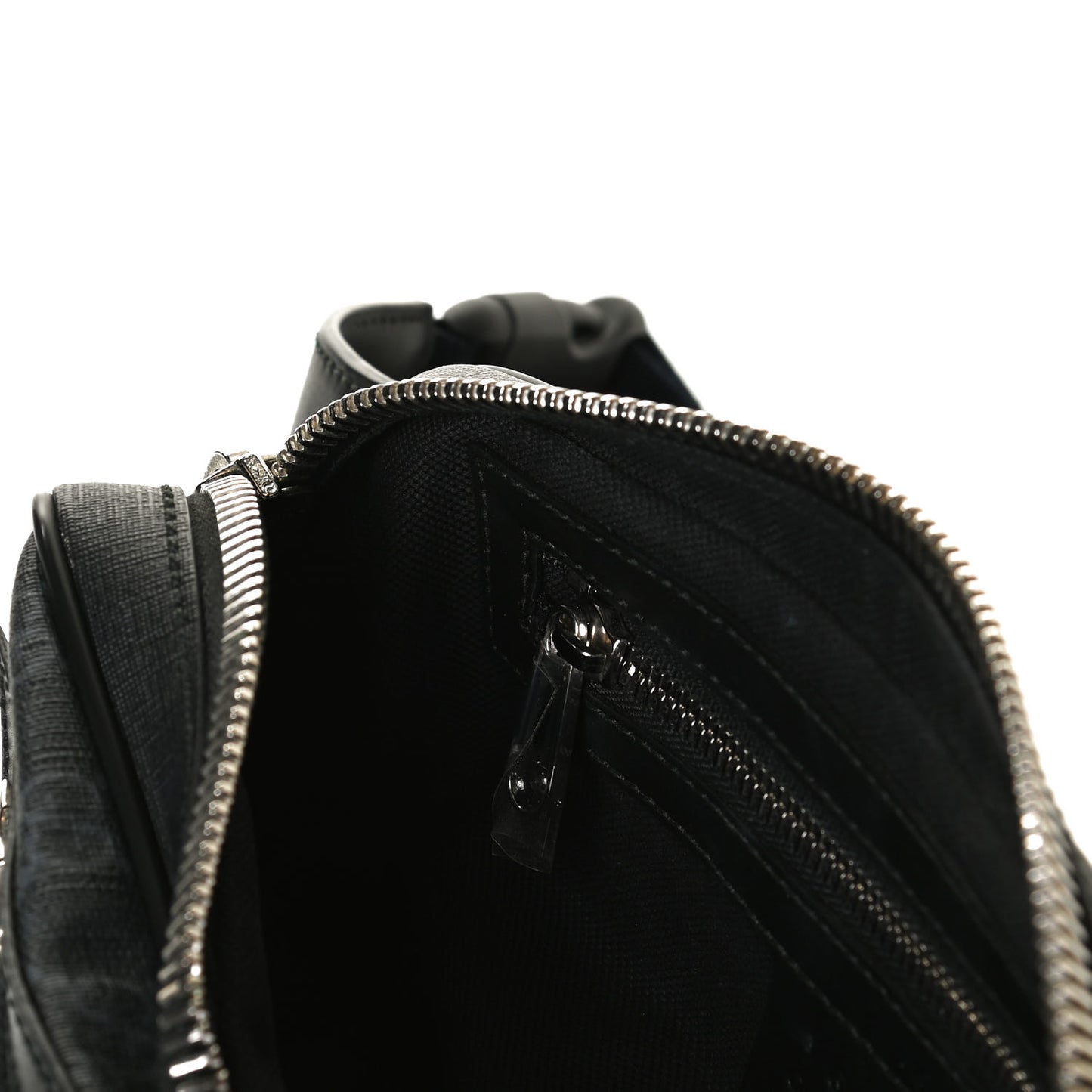 Soft GG Supreme Monogram Web Belt Bag Black Grey