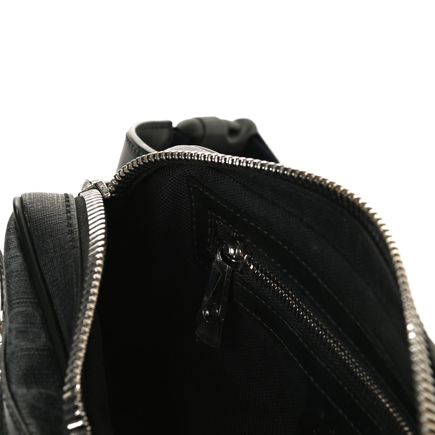 Gucci Soft GG Supreme Monogram Web Belt Bag Black Grey 27 of 35