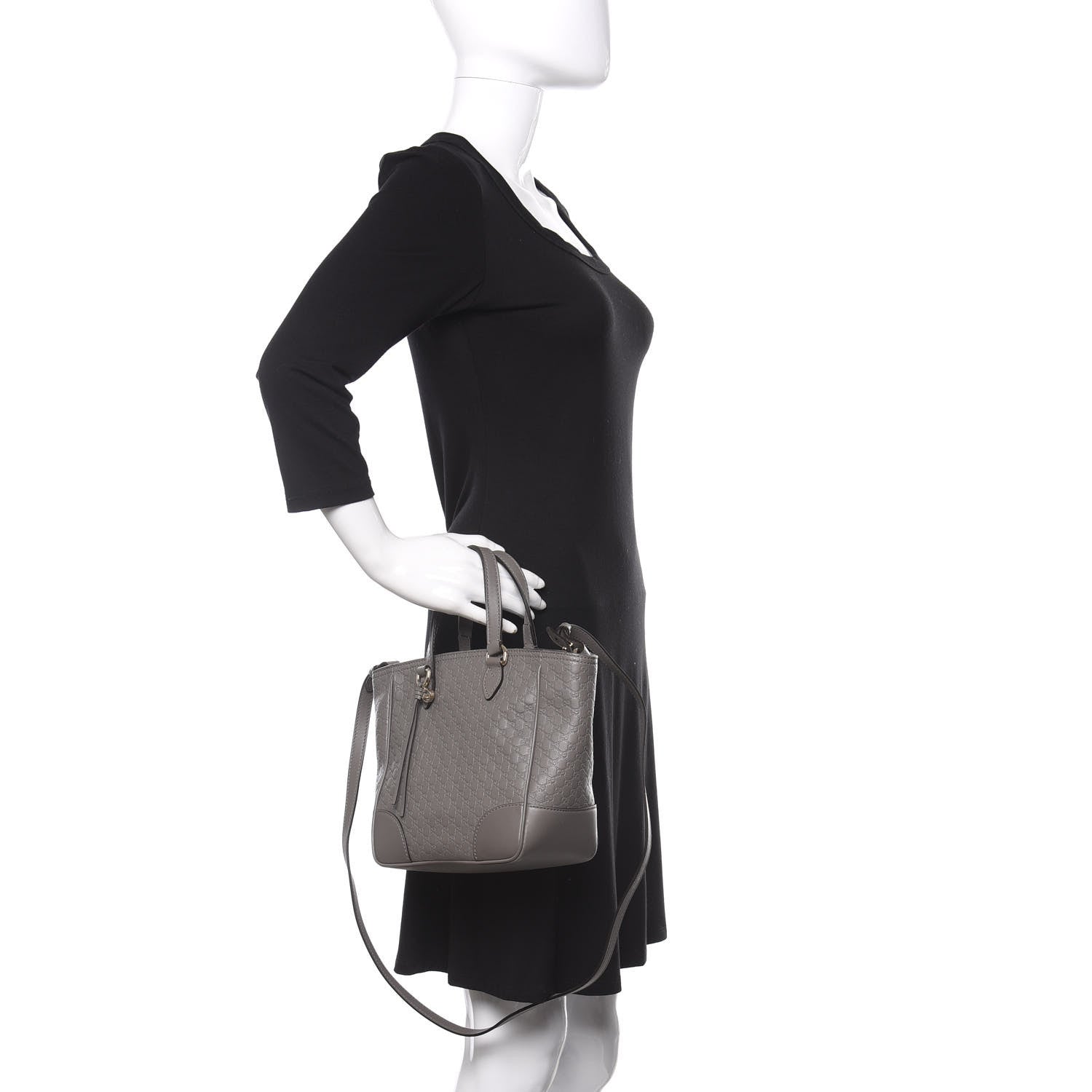 Gucci Microguccissima Small Bree Tote Graphite 3 of 12