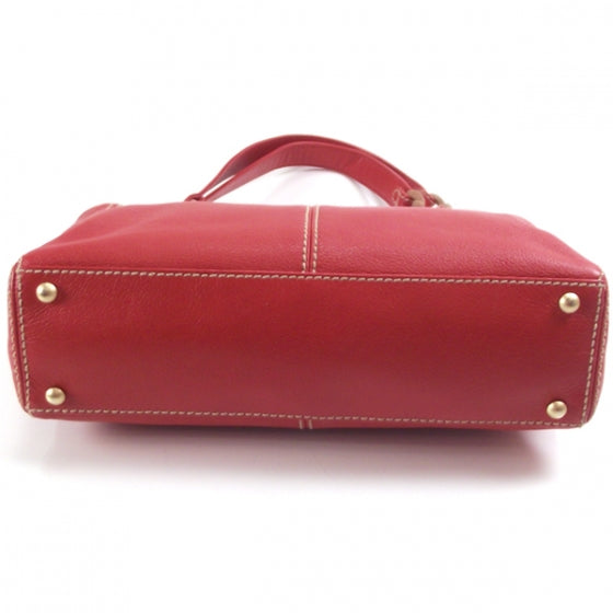 Calfskin Tote Wood Chain