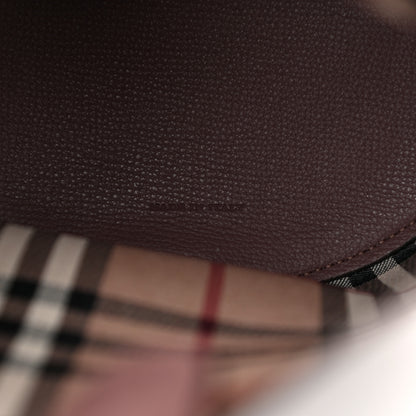 Burberry Haymarket Check Colours Small Lorne Bucket Crossbody Light Elderberry 6 of 12
