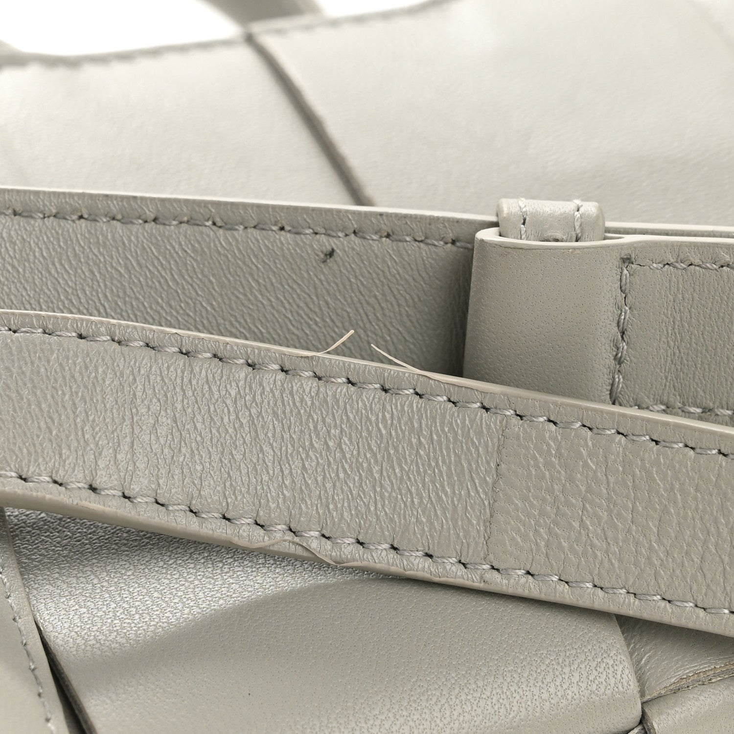 Bottega Veneta Nappa Maxi Intreccio Mini Arco East West Tote Agate Grey 12 of 13