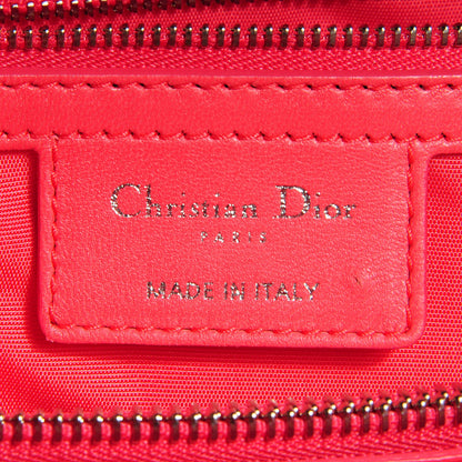 Christian Dior Lambskin Cannage Small Dior Soft Shopping Tote Coral 6 of 8