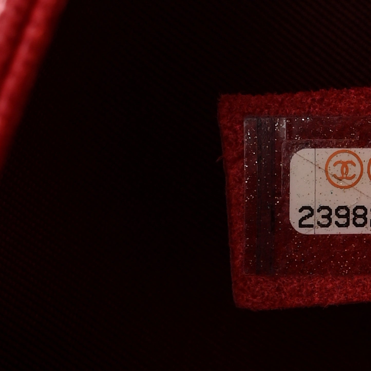 Caviar Macro Chevron Single Flap Red