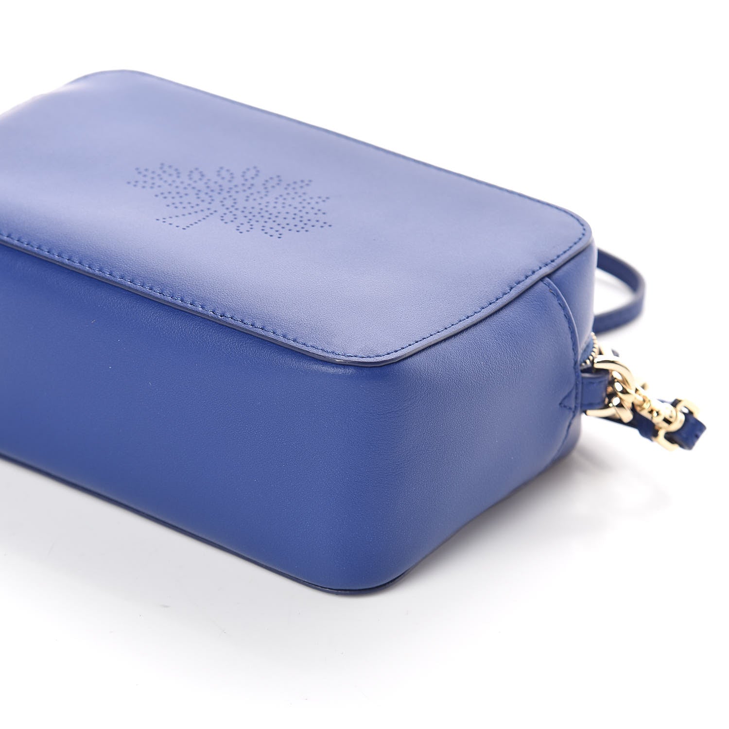 Mulberry Calfskin Nappa Blossom Pochette With Strap Neon Blue 8 of 9
