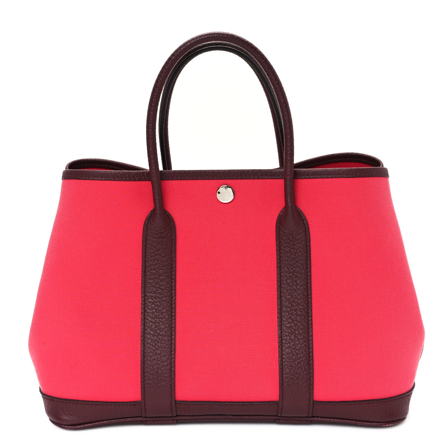 Hermes Toile Negonda Garden Party 30 TPM Framboise Rouge Sellier 1 of 11