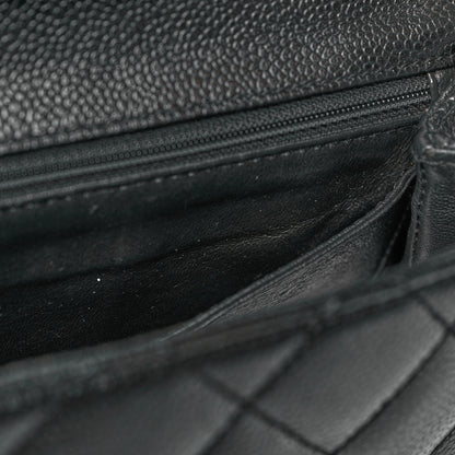 Chanel Caviar Quilted Jumbo Kelly Flap Black 13 of 13