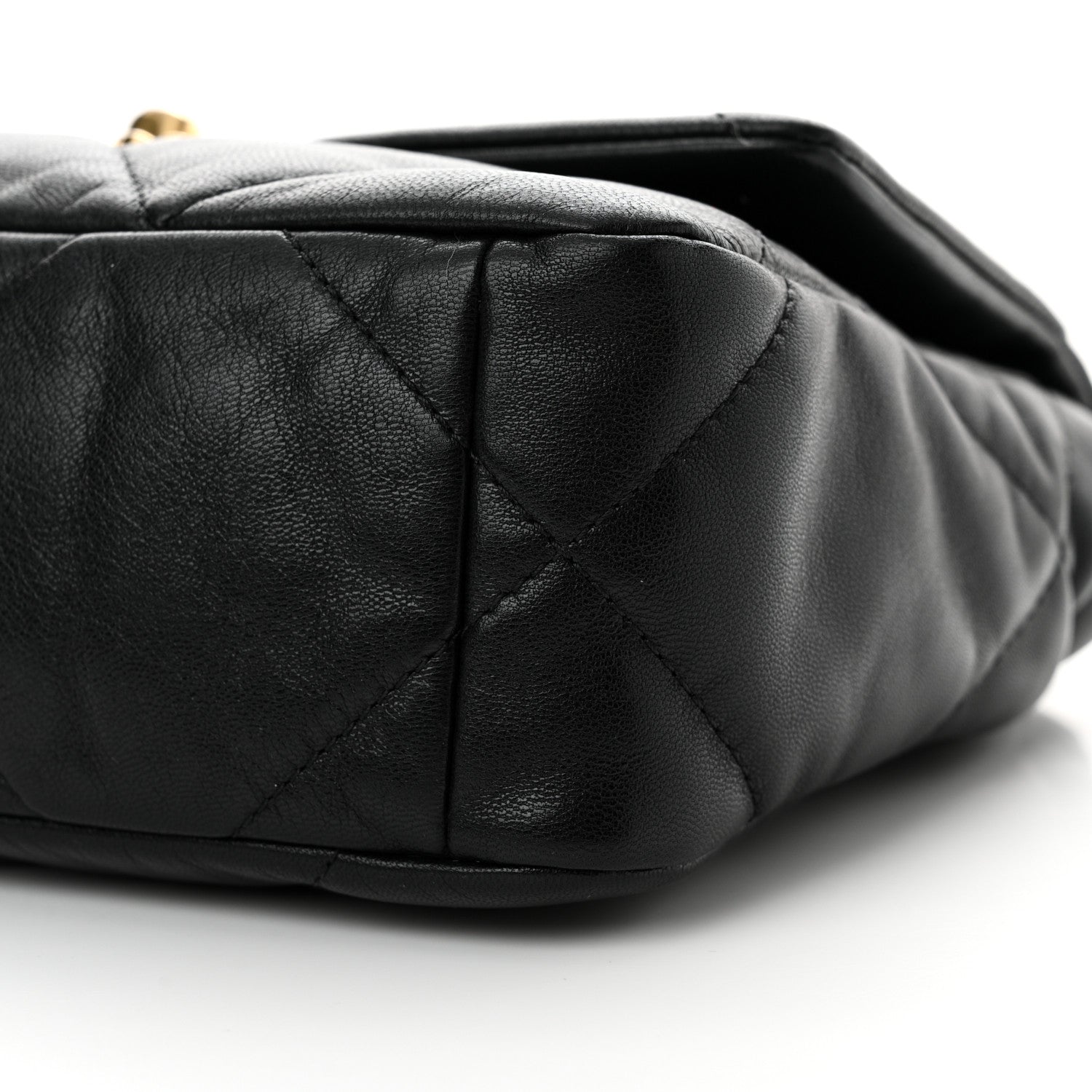 Chanel Goatskin Quilted Medium Chanel 19 Flap Black 10 of 12