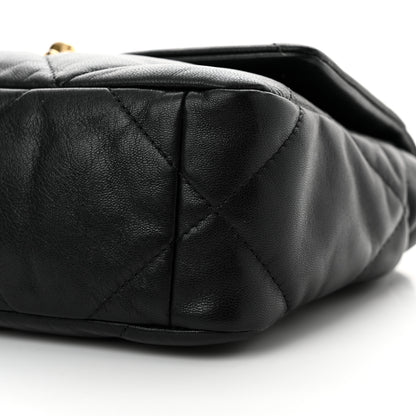 Chanel Goatskin Quilted Medium Chanel 19 Flap Black 10 of 12