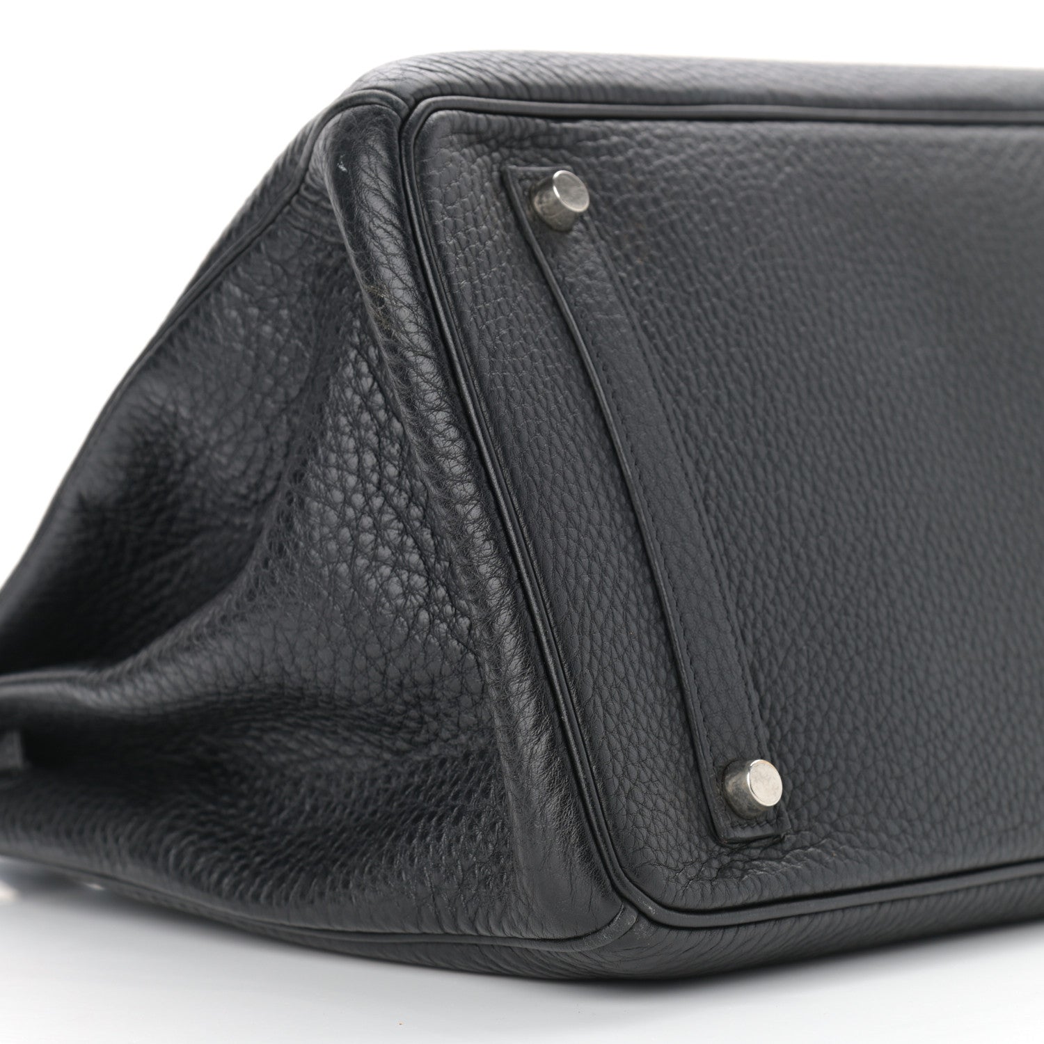 Hermes Taurillon Clemence Birkin 35 Black 9 of 14
