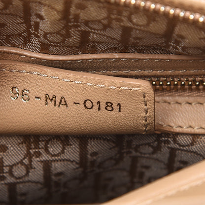 Christian Dior Lambskin Cannage Medium Lady Dior Beige 7 of 12