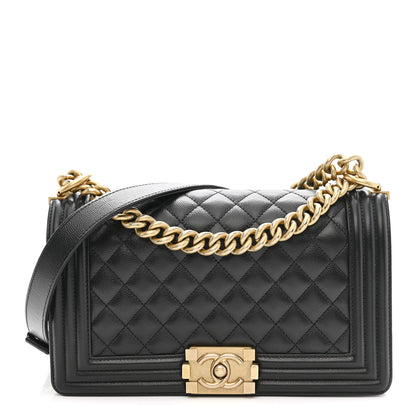 Chanel Caviar Quilted Medium Boy Flap Black 1 of 10