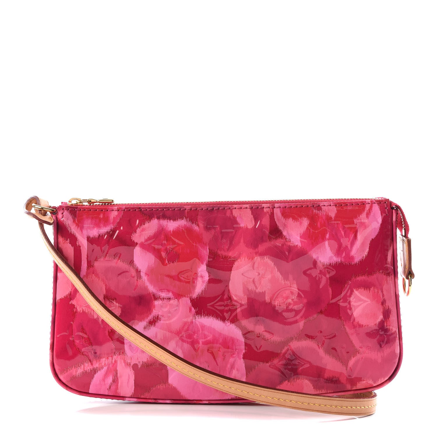 Louis Vuitton Vernis Ikat Pochette Accessories NM Rose Indien 1 of 9