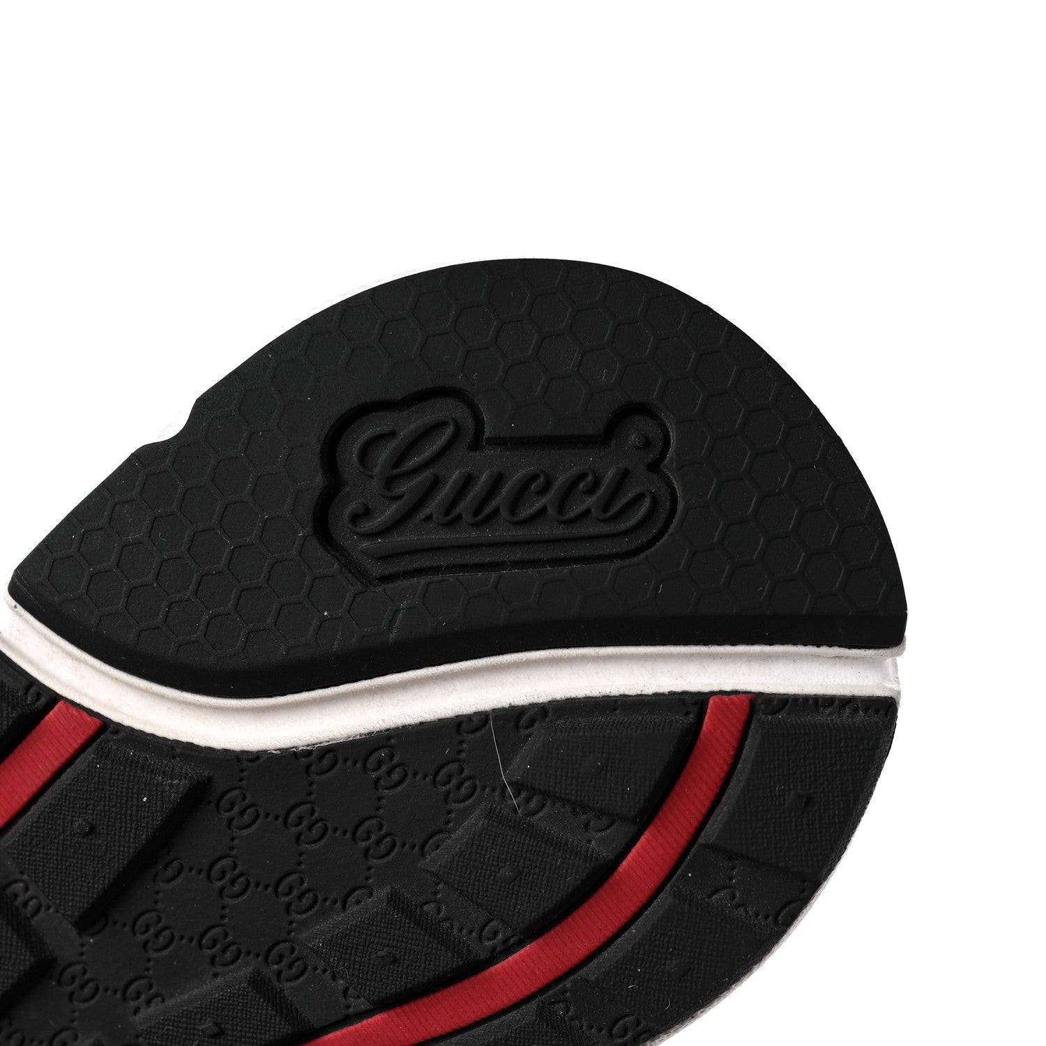 Gucci Calfskin Womens Interlocking G Sneakers 38.5 Black White 7 of 10