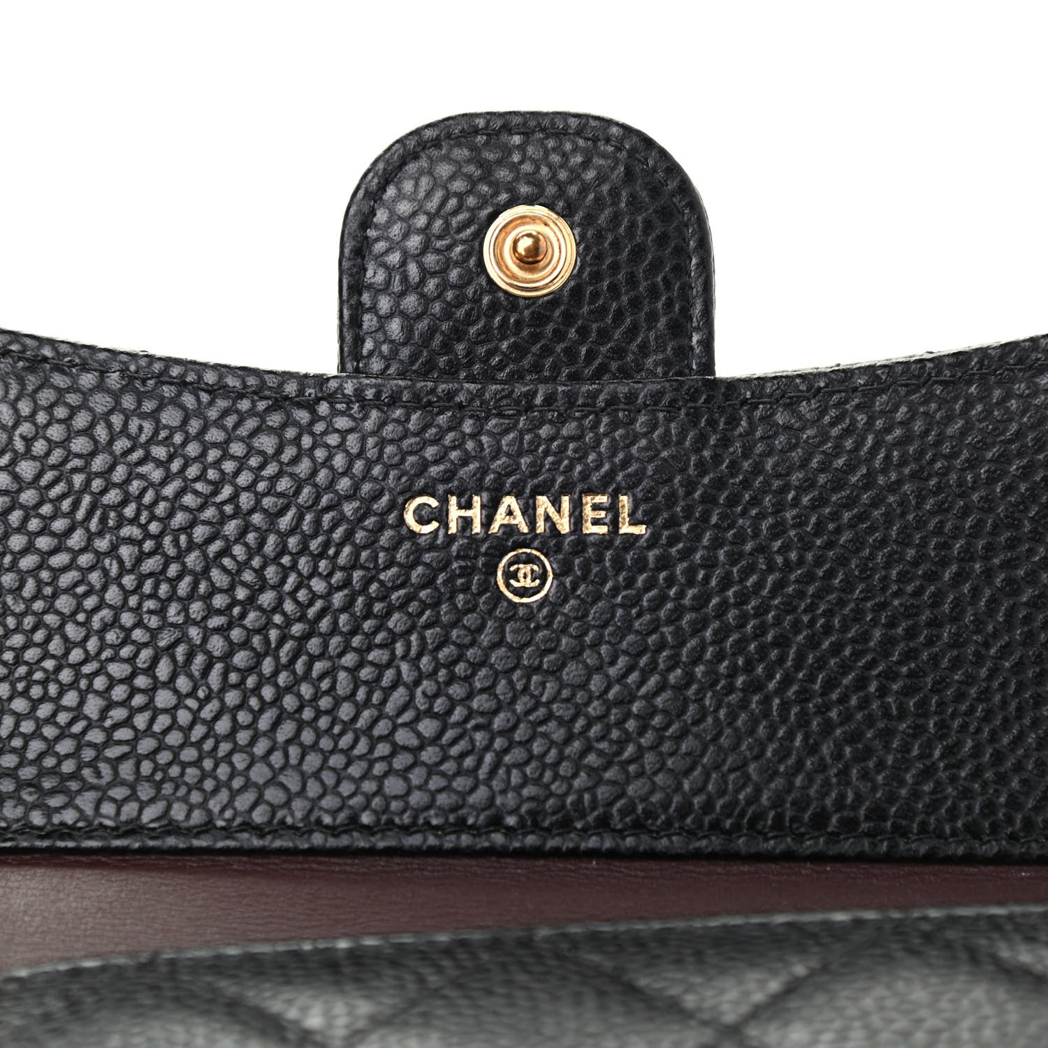 Chanel Caviar Quilted Compact Flap Wallet Black 6 of 8