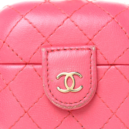 Chanel Lambskin Quilted Airpods Pro Case With Chain Pink 7 of 9
