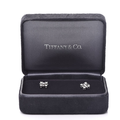Tiffany Platinum Diamond Schlumberger Lynn Earrings 5 of 5