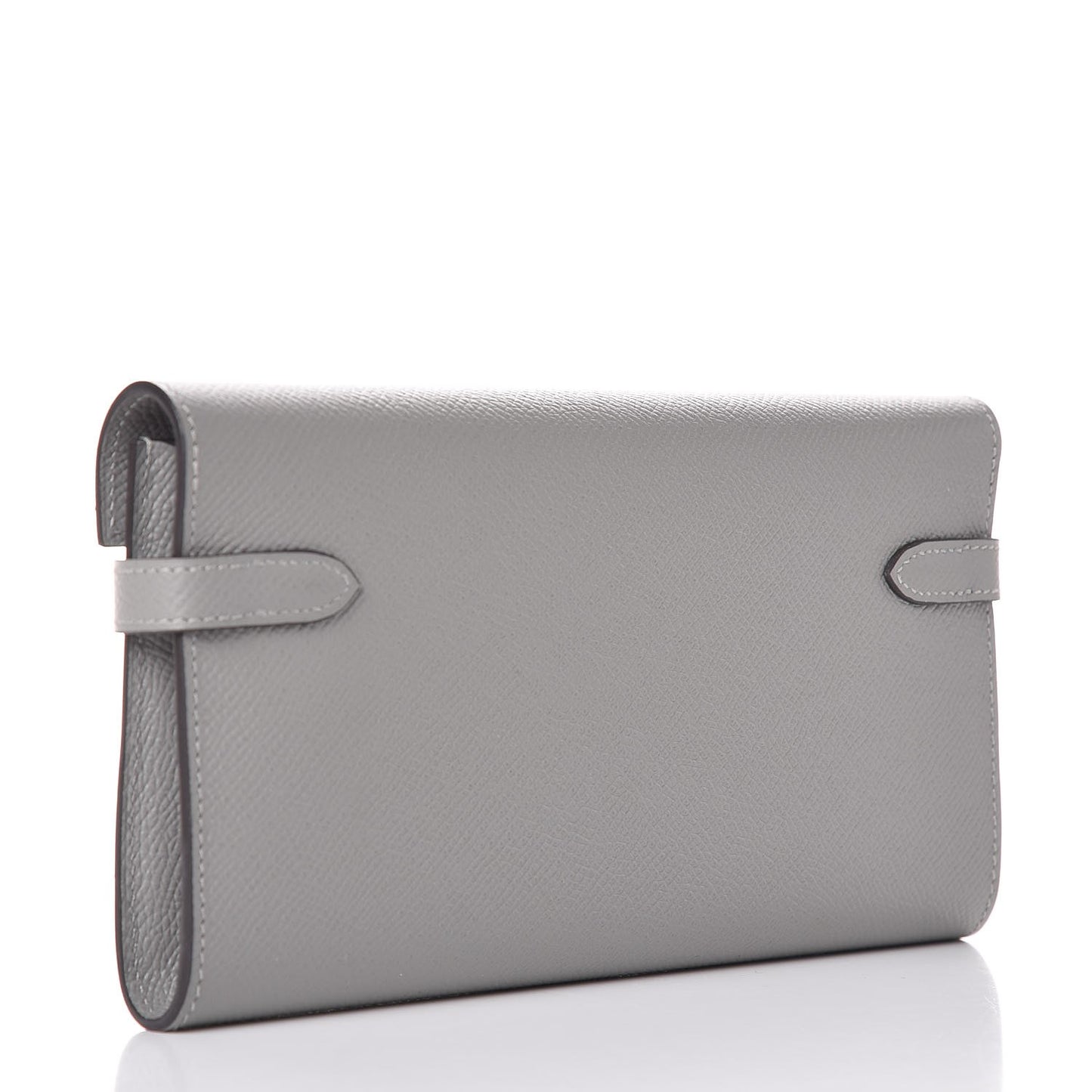 Epsom Kelly Longue Wallet Gris Mouette
