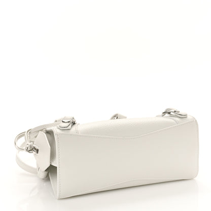 Balenciaga Grained Calfskin Neo Classic Silver Hardware Mini City White 4 of 8