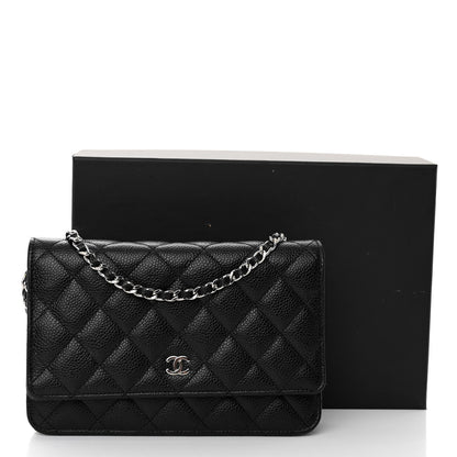 Chanel Caviar Quilted Wallet on Chain WOC Black 12 of 12