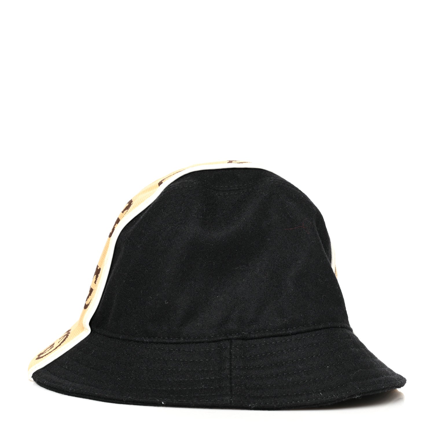 Gucci Double G Bucket Hat M Black Beige 2 of 6