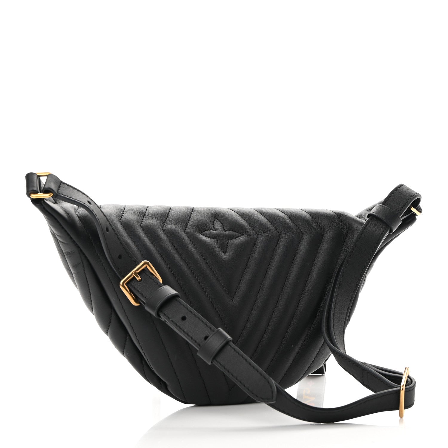Louis Vuitton Calfskin Quilted New Wave Bumbag Black 3 of 9