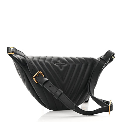 Louis Vuitton Calfskin Quilted New Wave Bumbag Black 3 of 9