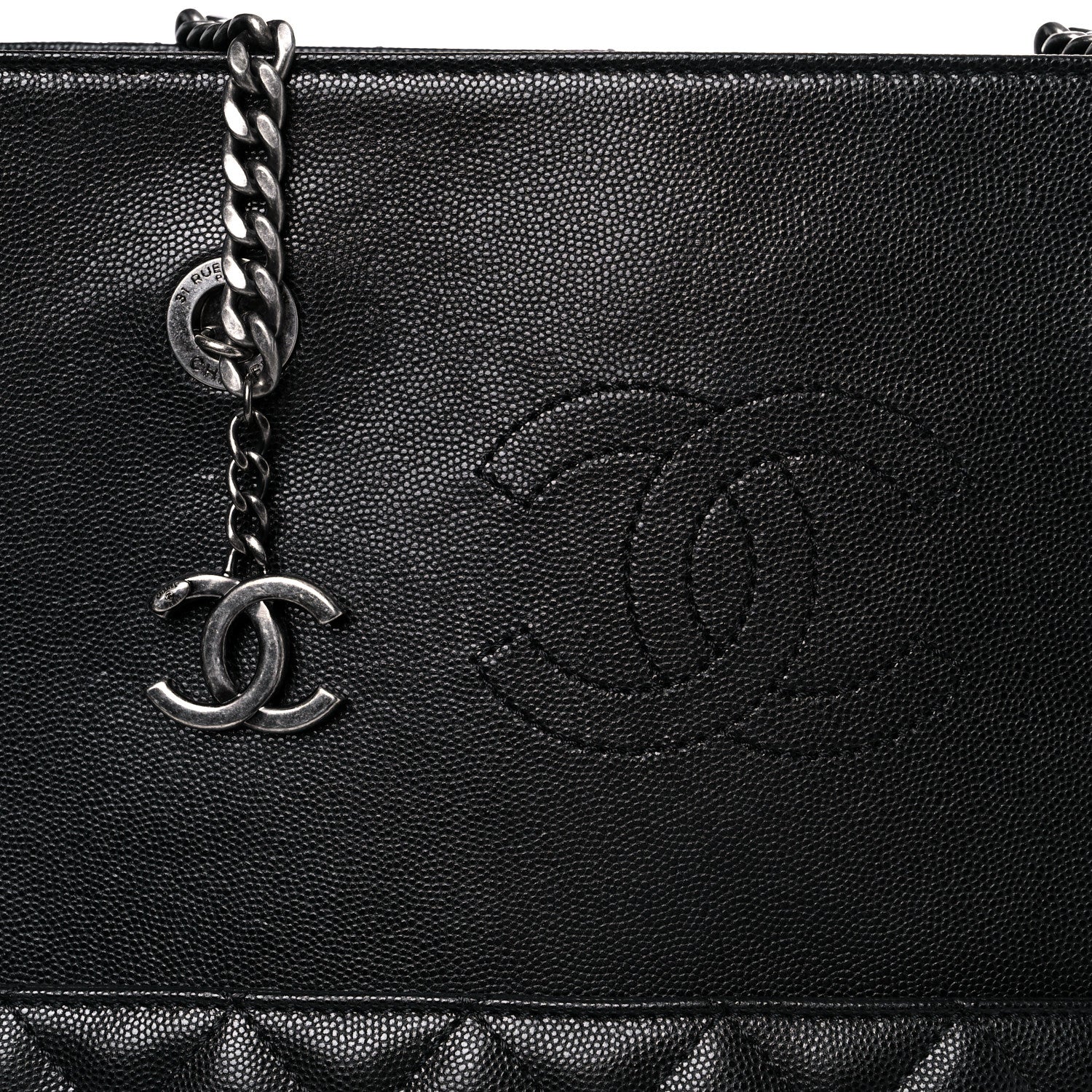 Chanel Caviar Quilted Urban Delight Tote Black 10 of 10