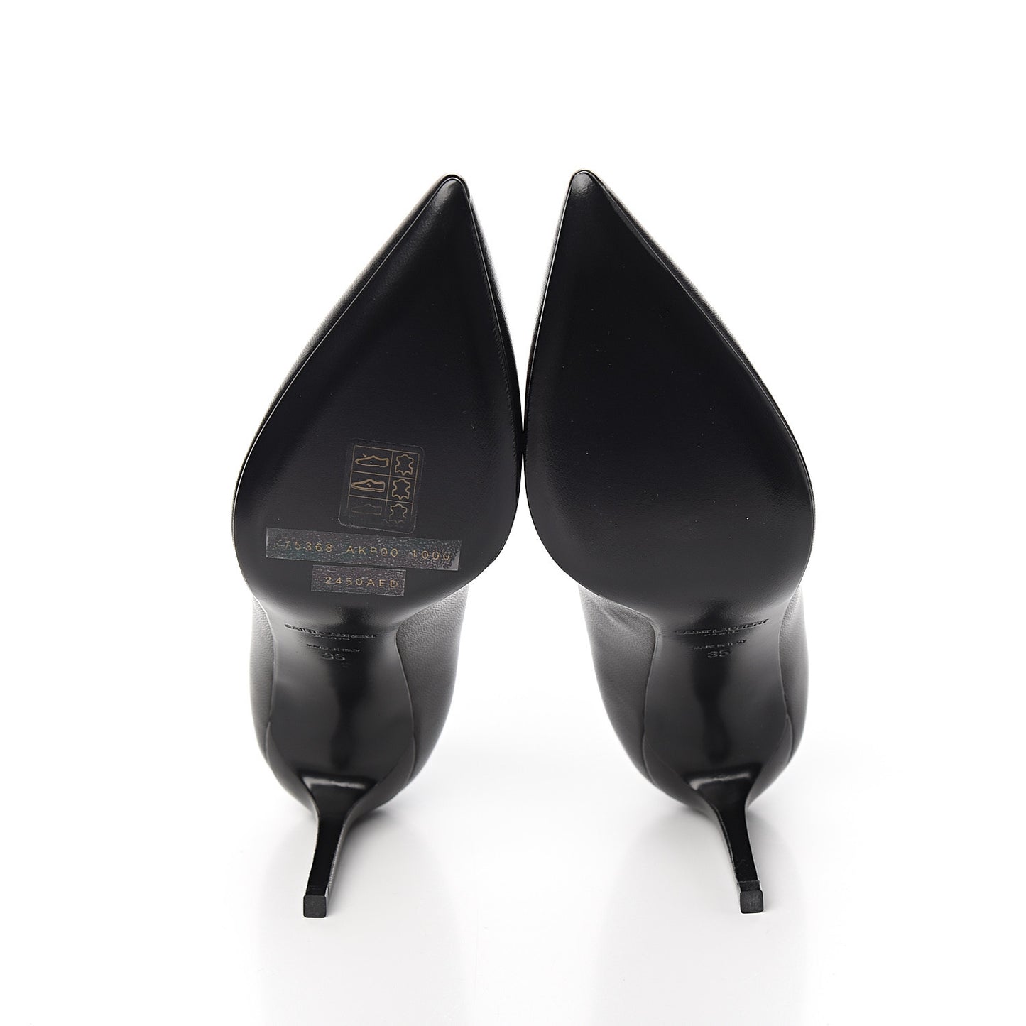 Calfskin Classic Paris 80 Skinny Pumps 35 Black