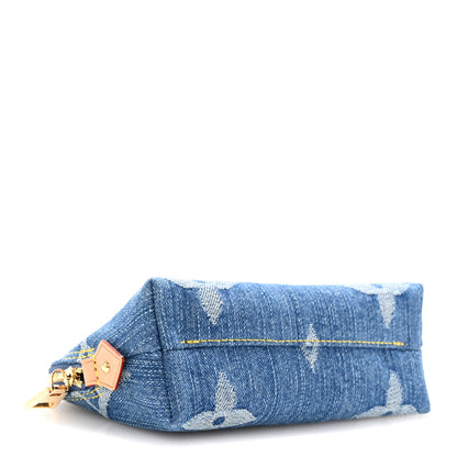 Louis Vuitton Denim Giant Monogram Pochette Cosmetique PM Denim Blue 4 of 7
