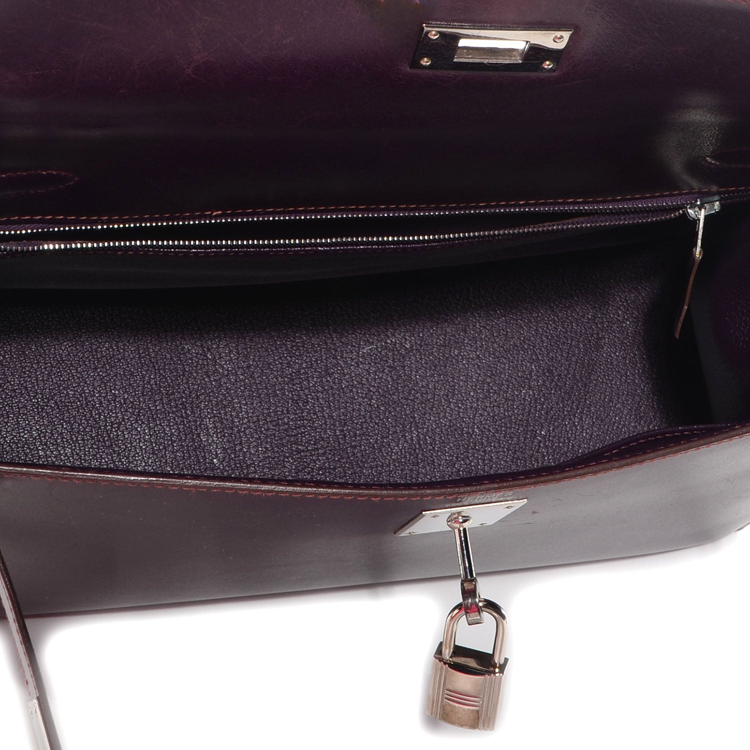 Hermes Box Kelly Sellier 32 Raisin 5 of 8