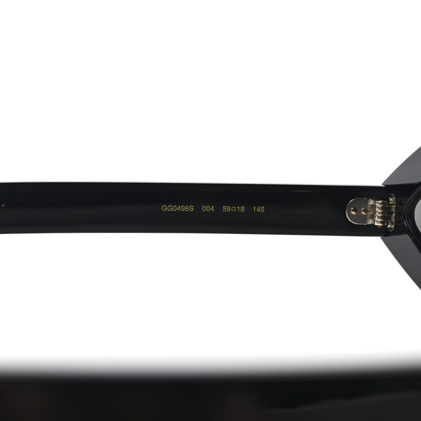 Acetate Geometric Crystal Sunglasses GG0496S Black