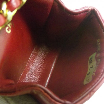 Chanel Vintage Lambskin Flap Belt Bag Red 9 of 9