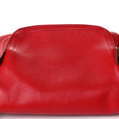 Tom Ford Pebbled Calfskin Medium Jennifer Flame Red 9 of 9