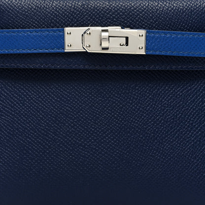 Hermes Epsom Mini Kelly Sellier 20 Bleu Saphir Bleu France Black 7 of 9