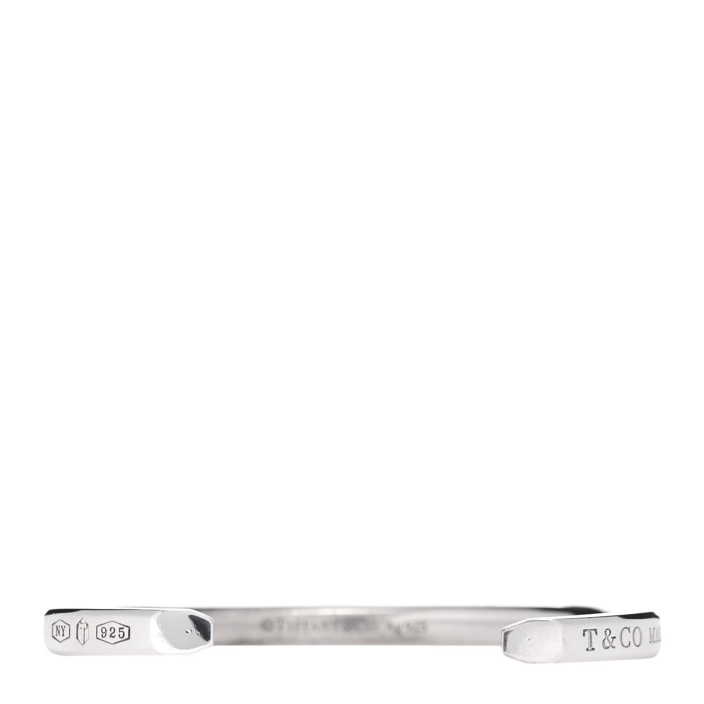 Sterling Silver Narrow Makers Cuff Bracelet